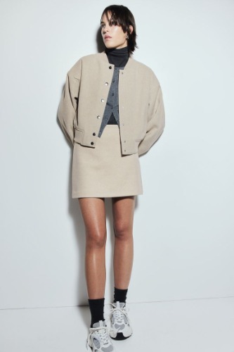 Felted bomber jacket