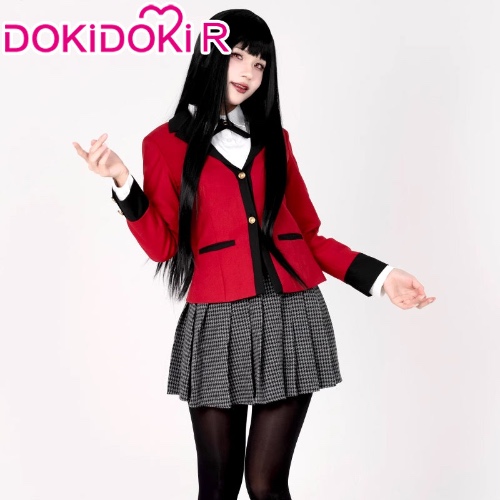 DokiDoki-R Anime Kakegurui Cosplay Jabami Yumeko / Momobami Kirari Costume Uniform | Jabami Yumeko / M-PRESALE