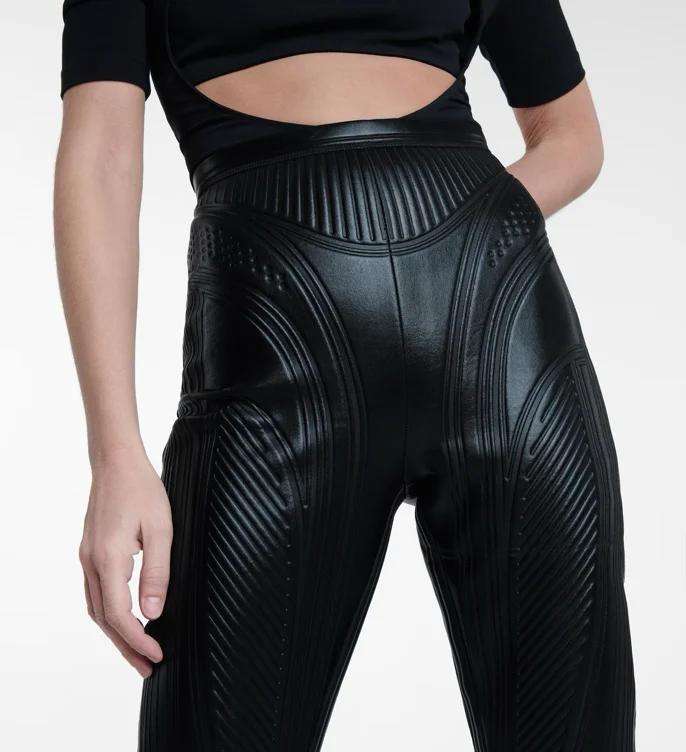 Mugler leggings in neoprene