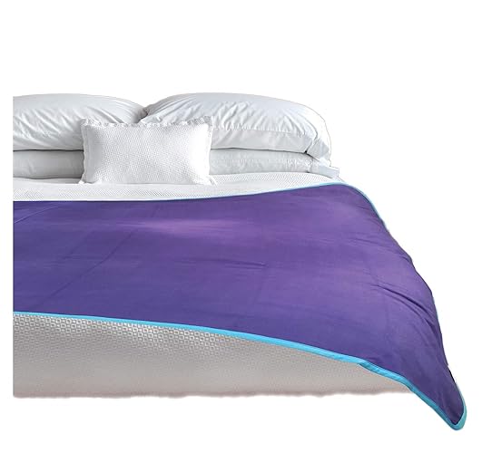 Waterproof Blanket Purple/Blue Jumbo 80x60 for Adults and Pets. Keep Everything Dry No Matter How Wet It Gets! Ultrasoft Noiseless Leakproof. Bed, Mattress, Furniture Protector. EZ Wash/Dry - Jumbo (80 in x 60 in) - Purple Blue Reversible