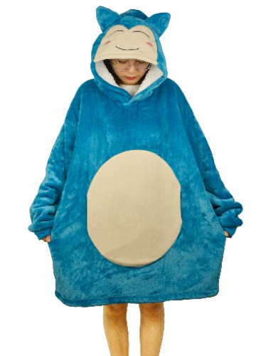 Oversized Blanket Hoodie for Adults Women Men Sherpa Fleece Thick Warm Hoodie with Giant Pocket Snorlax Cozy Giant Wearable Hoodie Blanket