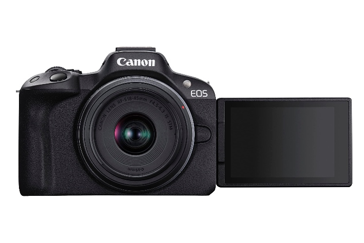 Canon EOS R50 Mirrorless Camera with RF-S 18-45mm Limited Edition Kit, Black