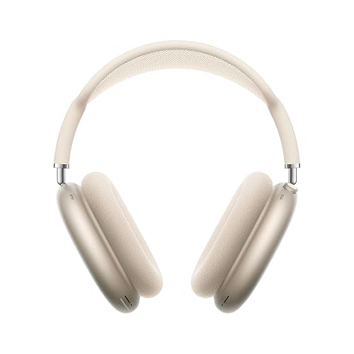 Apple AirPods Max Kabellose Kopfhörer, aktive Geräuschunterdrückung auf Pro Level, Transparenzmodus, personalisiertes 3D Audio, USB-C Ladecase, Polarstern - Polarstern - USB-C
