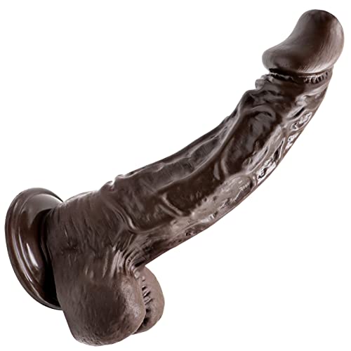 10.2" Thick Huge G Spot Realistic Dildo, Silicone Dildo with Strong Suction Cup for Hands-Free Play, Soft Material Anal Giant Dildo Sex Toys for Women and Men