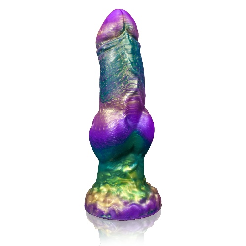 9" Realistic Dildo Silicone Wolf Dildo with Big Knot Anal Dildo Strong Suction Cup Dildo Giant Anal Toy Anal Plug Fantasy G Spot Dragon Dildo Adult Sex Toy for Vagina Anal Hands-Free Play, Green - Green