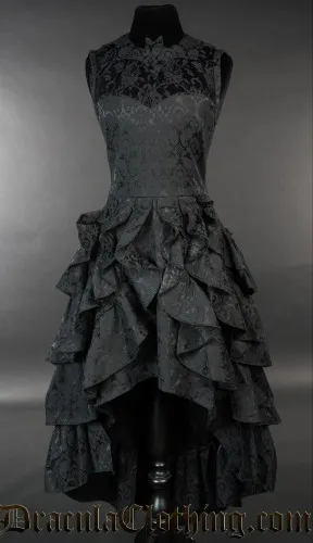 Dracula Clothing Bat Ruffle Dress