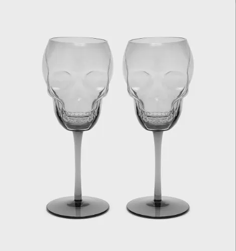 Killstar Cranium Wine Glasses