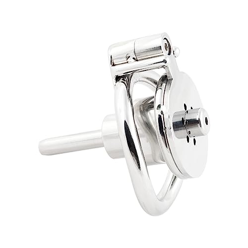 Jefisry Men's Chastity cage Negative Flat Extreme Small Stainless Steel Contrary casity cage with Stainless Steel Catheter J15240 40mm - 40mm