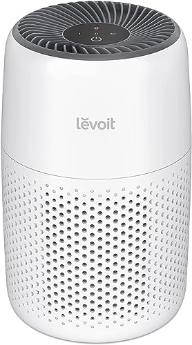 LEVOIT Air Purifier for Bedroom Home, Quiet HEPA Filter Cleaner with Fragrance Sponge & 3 Speed for Better Sleep, Air Frenshener, Allergies, Dust, Pet Dander, Odour, Smoke, Office, Desktop, Core Mini - Core Mini
