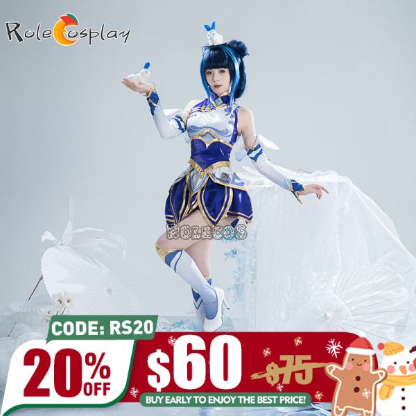 LOL League Of Legends Porcelain Lux Cosplay Costume Fullset