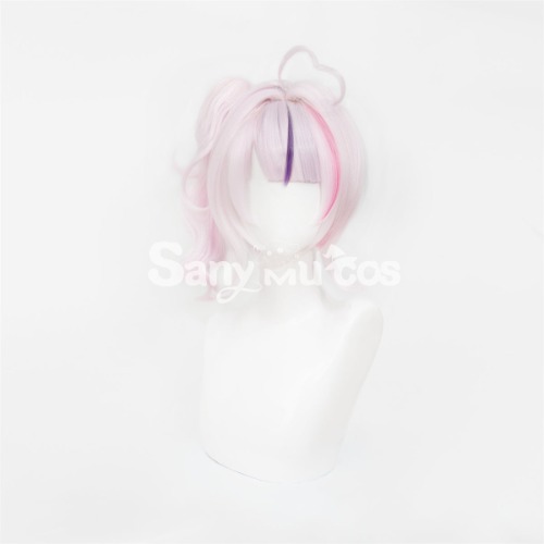 【In Stock】Nijisanji Vtuber Cosplay Maria Marionette Medium Light Pink Ponytail Cosplay Wig