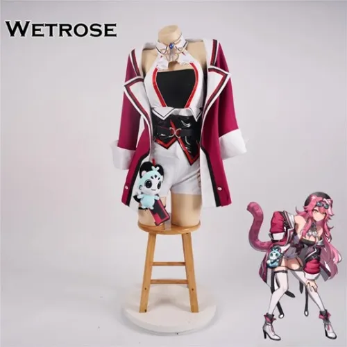 【Wetrose】Hololive EN Justice New Member Raora Panthera Cosplay Costume Wig Full Set