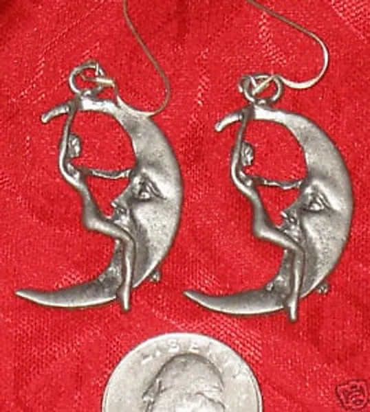 Lady Riding The Moon Earrings