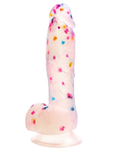 7.6 inch Colorful Liquid Silicone Huge Dildo 