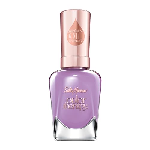 Sally Hansen Color Therapy® - Nail Polish - Bliss Collection, Pamper Me Purple - 0.5 fl oz - Pamper Me Purple - 3.45 Fl Oz (Pack of 1)