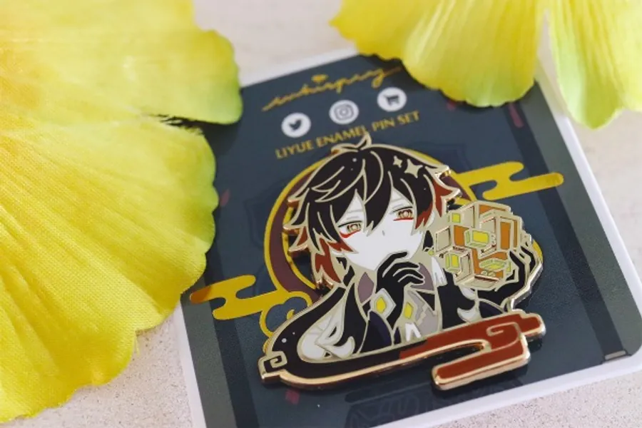 Zhongli Enamel Pin