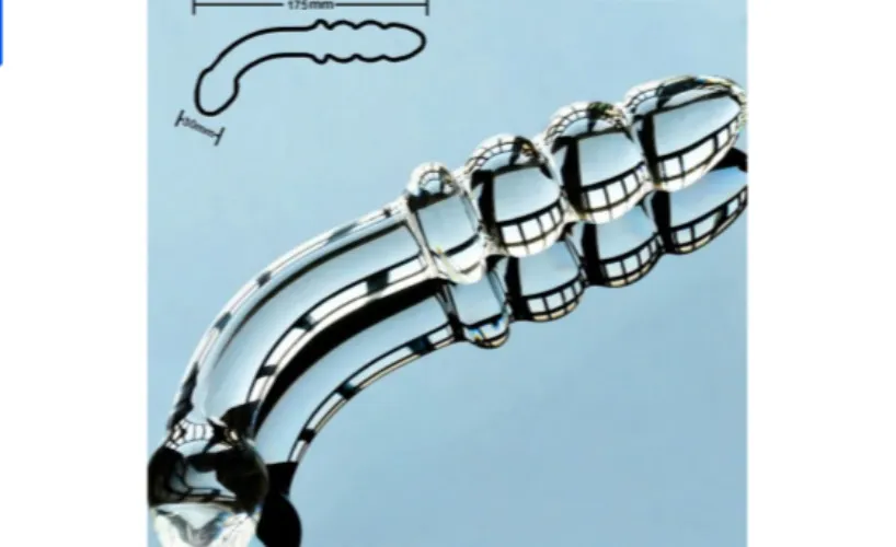 Glass Dildo for Women, Crystal Masturbator Adult Products G-spot Pleasure Anal Butt Plug