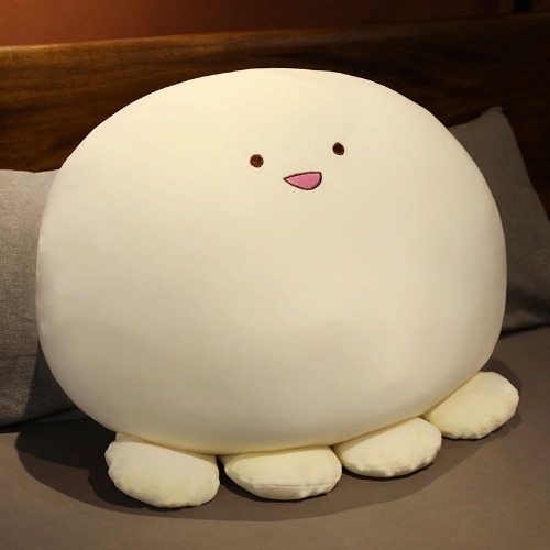 Rowan - Soft, Squishy, Octopus Plush Toy - White / 40cm