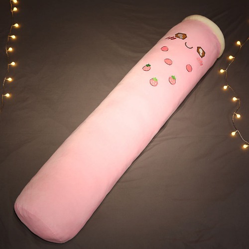 Boba Plush Long Pillow Collection - Pink / 100cm