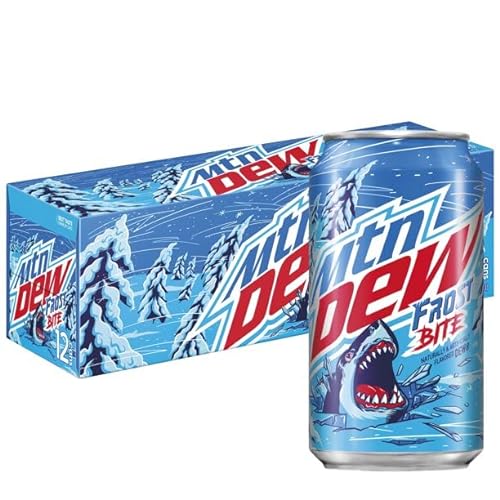 Mountain Dew Frost Bite Reserve - Munchie Box Stash- Cans or Bottles (Pack of ( 12 ) 12 Oz Cans) - Pack of ( 12 ) 12 Oz Cans