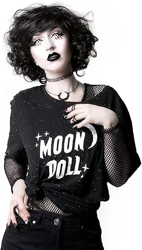 Rogue + Wolf Harajuku Goth Clothes Alt Clothing Gothic Tshirt egirl Emo Grunge Punk Aesthetic - X-Small - Black