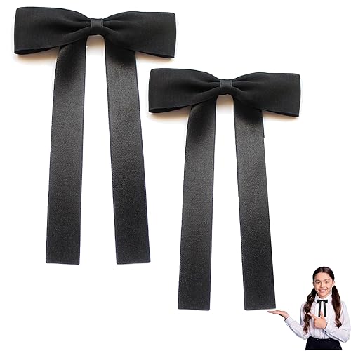 2 PCS Western Ties for Men, Kentucky String Tie Clip on Bow Ties Colonel Sanders Black Cowboy Bow Tie Party, String Ties for Men Bolo Bow Tie(Black)