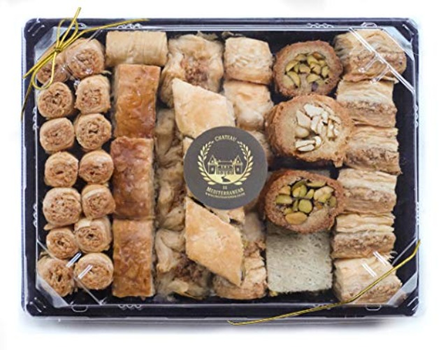 1kg Assorted Baklawa Baklava Home Made Recipe Freshly Baked and Shipped UK, Chateau de Mediterranean