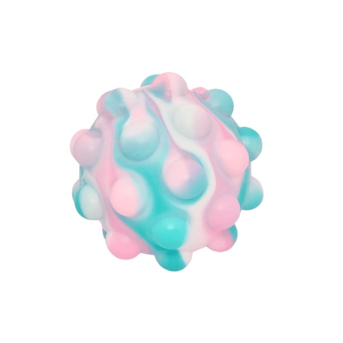 Pop-It Stress Ball Fidget | Turquoise & Pink