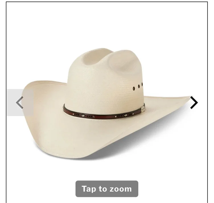 Resistol 8X George Strait Palo Duro Straw Cowboy Hat
