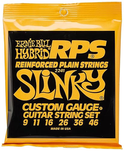 Ernie Ball, Hybrid Slinky RPS Nickel Wound, Corde per chitarra elettrica, diametro 9-46 - Hybrid (9-46)
