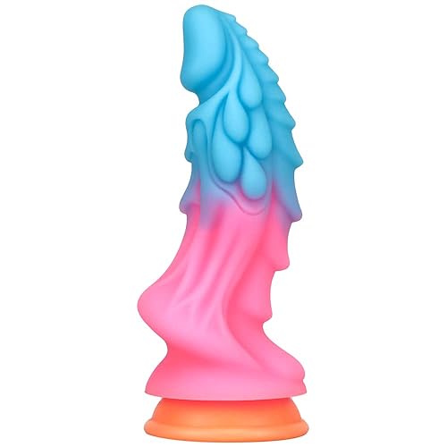Luminous Dragon Dildo, 8.46 Inch Monster Realistic Dildo, Silicone Women G Spot Anal Prostate Dildo Anal Plug with Suction Cup Adult Sex Toy for Women Glow in The Dark