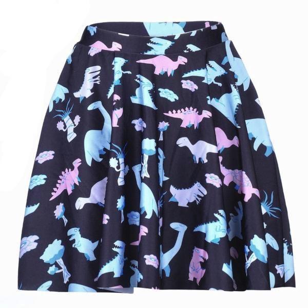 Pastel Dino Skirt - M