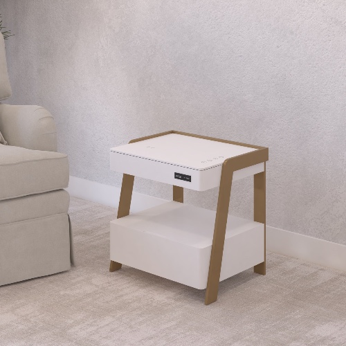 Bedside Smart Table - White