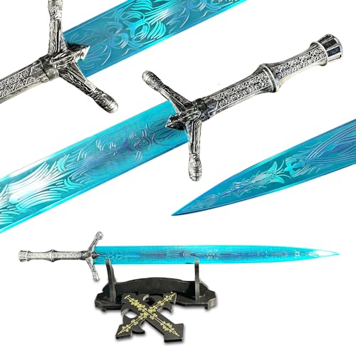 Mehaimes Moonlight Greatsword Sword by Bloodborne Full Metal 39" Dark Moon Greatsword Replica Weapon by Dark Elden Soul Ring