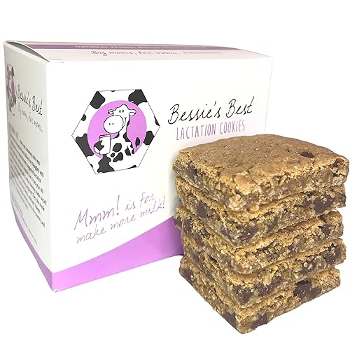 Bessie’s Best Lactation Cookies | Lactation Support | Oatmeal Peanut Butter Chocolate Chip | Increase Milk Supply | Breastmilk Boosting Cookies | Breastfeeding Snacks | 3 Dozen - 36 Count (Pack of 1)