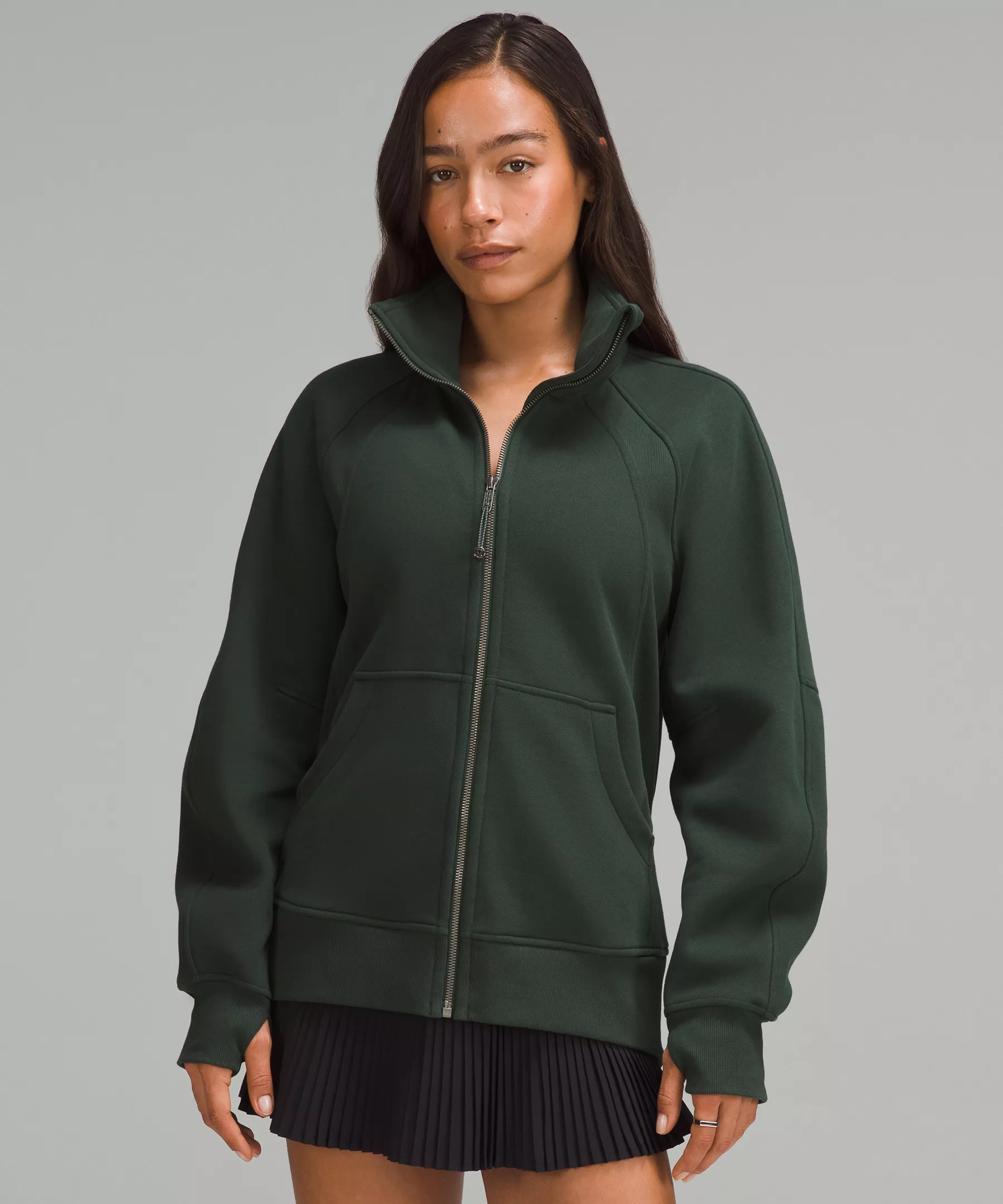 Scuba Oversized Funnel-Neck Full Zip