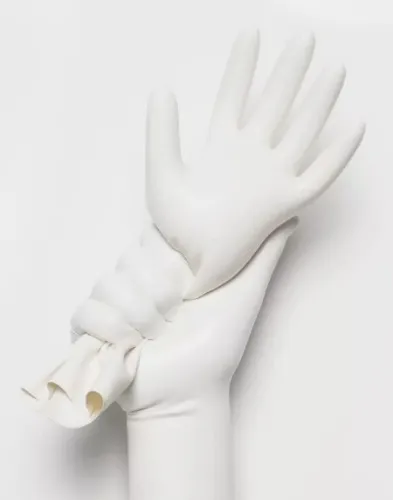 White Latex Gloves