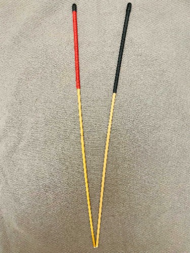 No Knot Dragon Canes / Knotless Dragon Canes / School Canes / Whipping Canes- 82/84 OR 90/93 cms Length - 4 Variants | Reformatory Severe 11 - 11. 5mm / BLACK Paracord / 82 - 84 cms