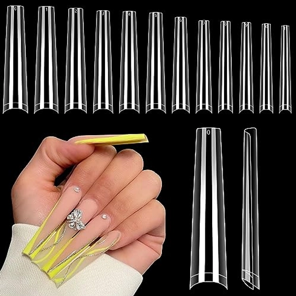 Throne Jackie 3xl No C Curve Coffin Nail Tips For Acrylic Nails