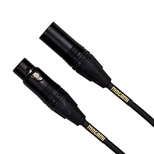 Mogami Gold STUDIO-10 XLR Microphone Cable, XLR-Female to XLR-Male, 3-Pin, Gold Contacts, Straight Connectors, 10 Foot - 10 Foot