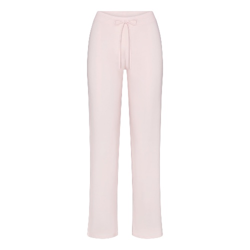 COTTON JERSEY STRAIGHT LEG PANT | BARELY PINK | XXS