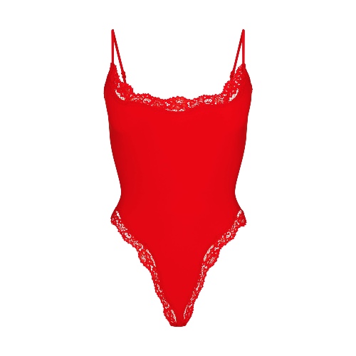 FITS EVERYBODY LACE CAMI BODYSUIT | CAYENNE | XXS