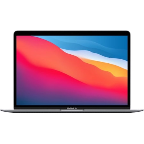 Laptop Apple MacBook Air 13-inch, True Tone, procesor Apple M1, 8 nuclee CPU si 7 nuclee GPU, 8GB, 256GB, Space Grey, INT KB - eMAG.ro