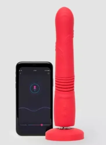 Lovense Gravity App Controlled Thrusting and Vibrating Dildo