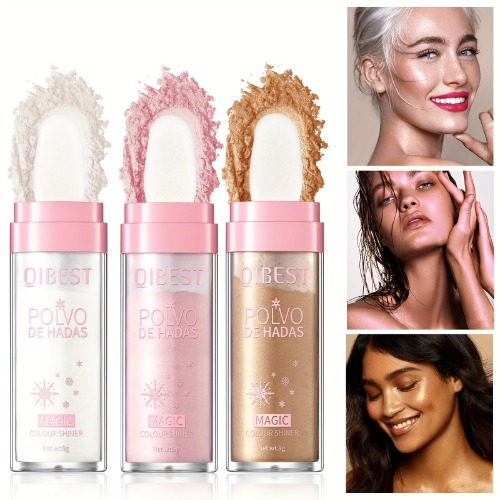 Polvo De Hadas Highlight Patting Powder Highlighter Fairy Dust Makeup Body Brightens The Natural Three dimensional Face Powder Blusher