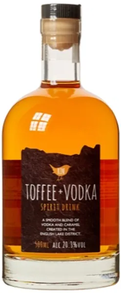 Kin Toffee Vodka 500ml Glass Bottle – 20.3% ABV | Made in the Lake District | Smooth & Rich Caramel Undertones | Subtle Vodka Kick | Delicious in Cocktails | Great Gift Idea