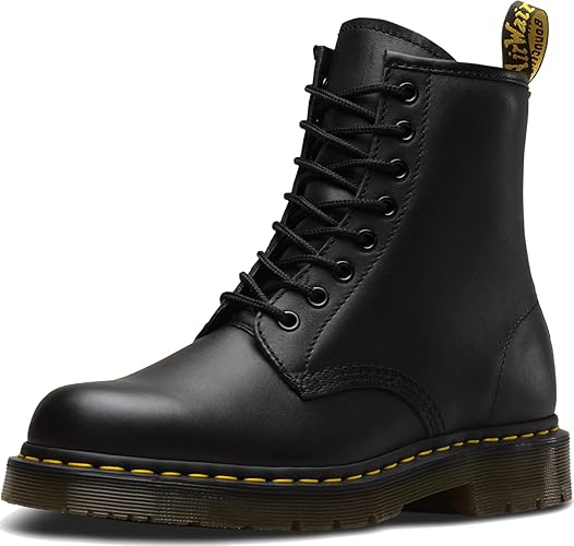 Dr. Martens 1460 Originals 8-Eye, Unisex, Soft Toe, Slip Resistant, 6 Inch Boot - 7 Men / 8 Women - Black Industrial Full Grain