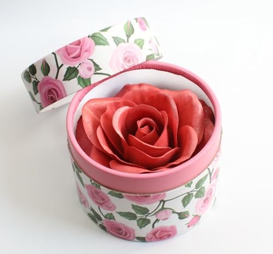 3D petal rose makeup blush highlighter Rare beauty blush rubor forma de rosa real rose flower red blush (Pink) - Pink - 2.12 Ounce (Pack of 1)