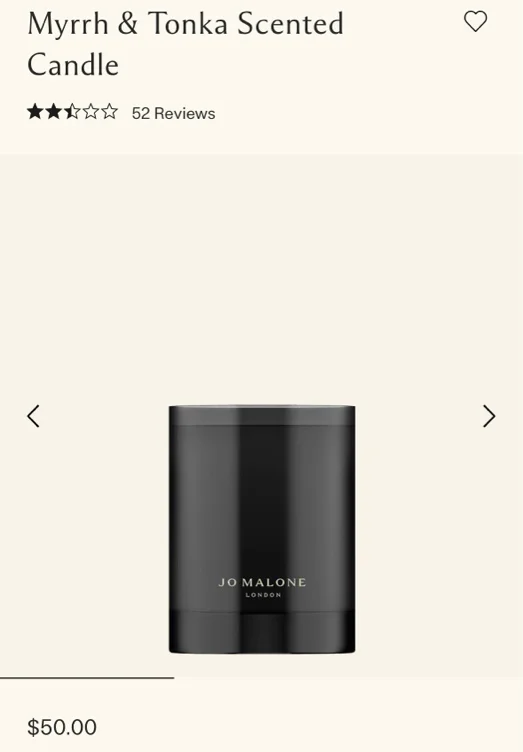 Myrrh & Tonka Scented Candle 