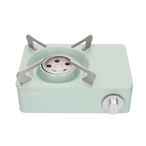 Dr.HOWS Twinkle Mini Camping Stove Burner - Portable Butane Stove for Camping, Picnic, Outdoor - Single Burner Camp Stove with Carrying Case - Mint - MINT